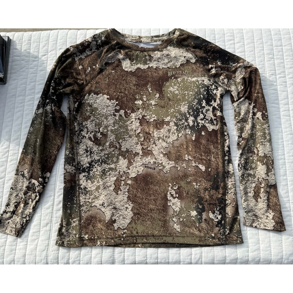 Redhead Camo Dri Fit Long Sleeve Youth Kids Shirt Size Medium Real Tree